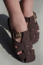 ⁦صندل جلدي⁩ - الصورة ⁦4⁩